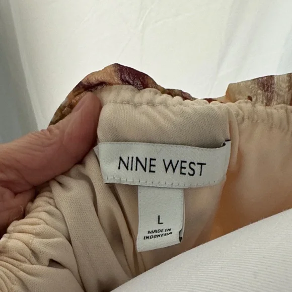 Nine West Multicolor Long Sleeve Maxi Dress - Picture 2 of 3